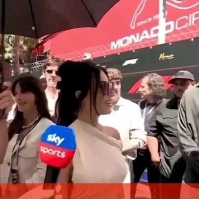 Kim Kardashian ignorou Martin Brundle em Mónaco e redes sociais reagiram