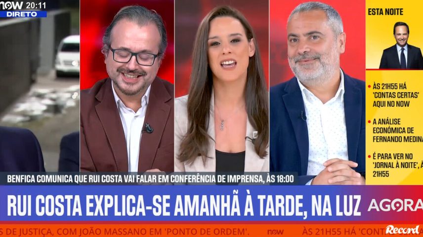 Vítor Pinto questiona reação de Rui Costa após choque em debates com Noronha