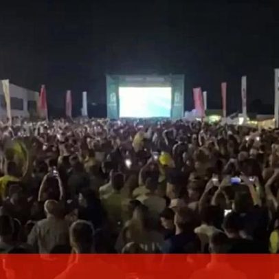 Invasão brasileira na Fan Zone Betano em Gaia