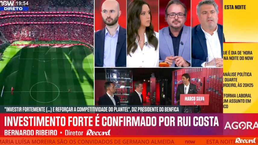 Benfica de Rui Costa reage ao investimento no mercado no início da época