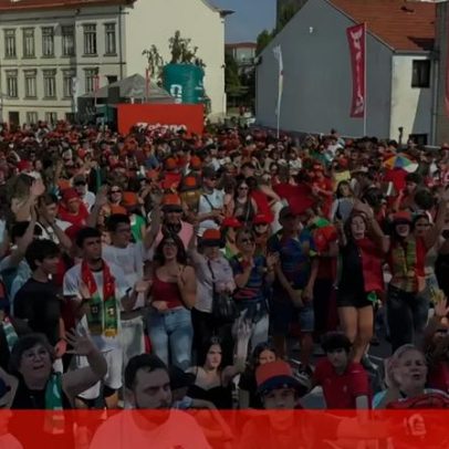 A cantar por Portugal: inundação na Fan Zone Betano