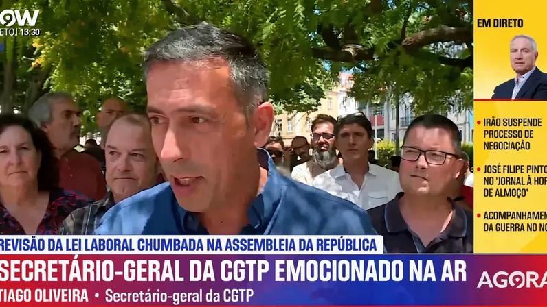 «Hoje é um dia de festa»: Secretário-geral da CGTP emociona-se e celebra chumbo de reforma laboral