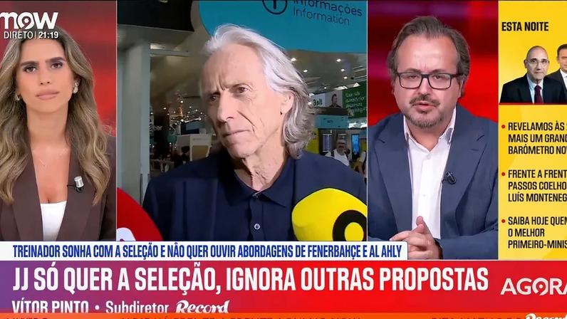 Jorge Jesus não faria sentido substituir Roberto Martínez no Mundial