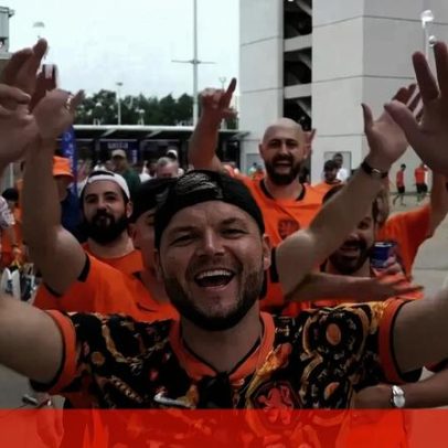 Festa laranja em Houston após vitória contundente sobre a Suécia