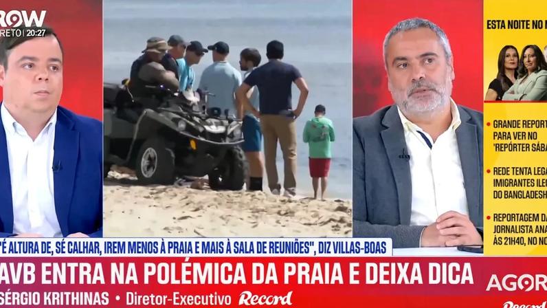 Krithinas e Villas-Boas na polémica da fogueira da praia sobre Conceição