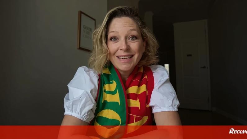 Atriz aceitou o desafio e entrou no jogo