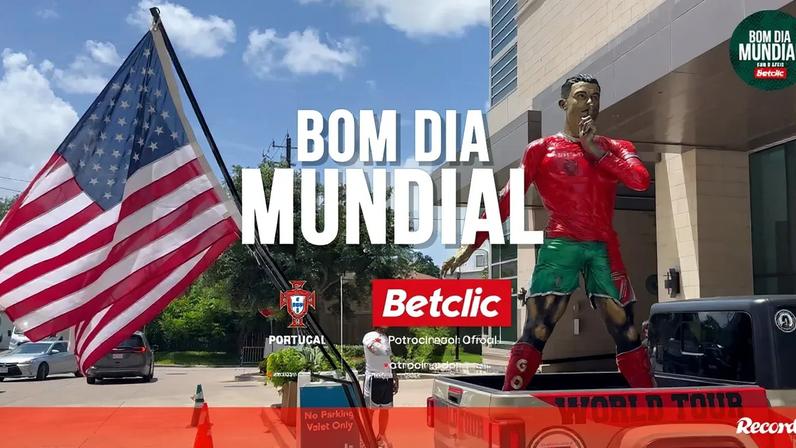 Veja o nono episódio do 'Bom Dia Mundial' e saiba tudo sobre o dia de Portugal no Campeonato do Mundo. Desta vez, o regresso a Houston para o segundo jogo é a nota dominante. Com gritos por Cristiano Ronaldo, alguns recados de Roberto Martínez para fora e até, imagine-se uma cidade onde as bifanas também ajudam a fazer a festa antes do jogo com o Uzbequistão.