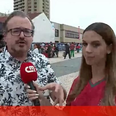 Vítor Pinto participa na Fan Zone Betano em Gaia durante Portugal-Uzbequistão