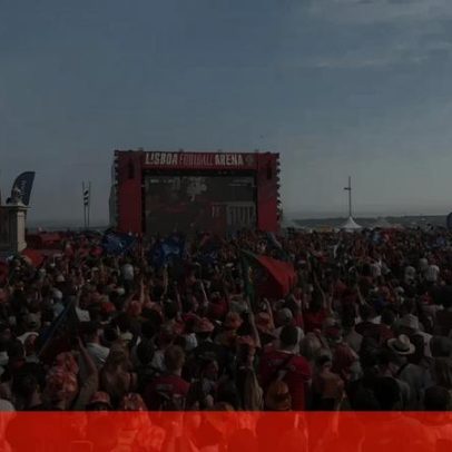 Milhares festejam golo de Cristiano Ronaldo em Lisboa