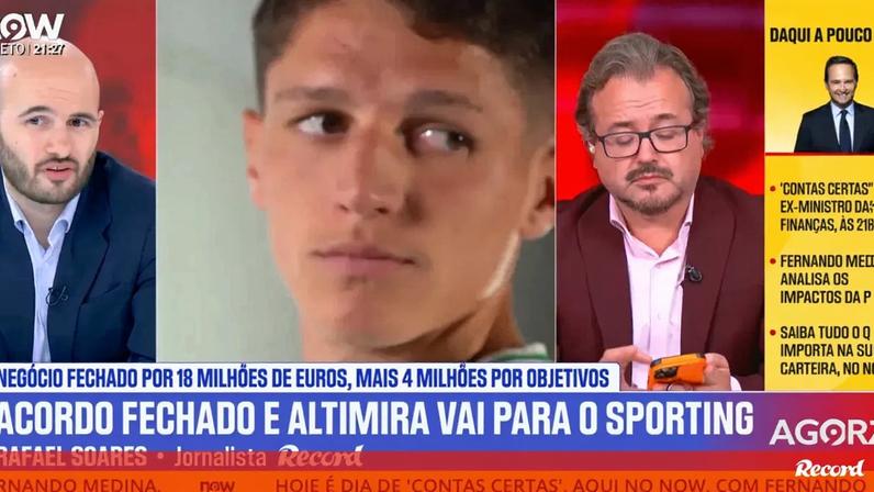 Palhinha destaca-se no desarme, frente a Altimira