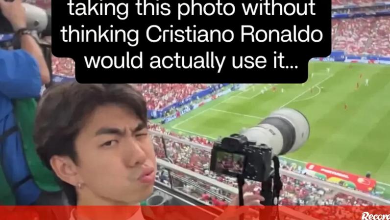 Fotógrafo feliz ao ver Cristiano Ronaldo partilhar foto tirada por si