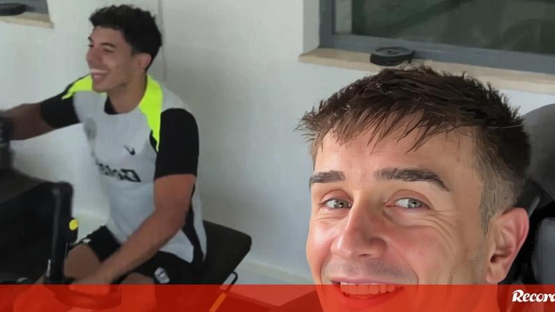 João Simões e Fresneda treinam no ginásio em Alcochete