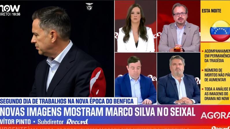 Vítor Pinto comenta horários de Rui Costa e responde a afirmação sobre Marco Silva