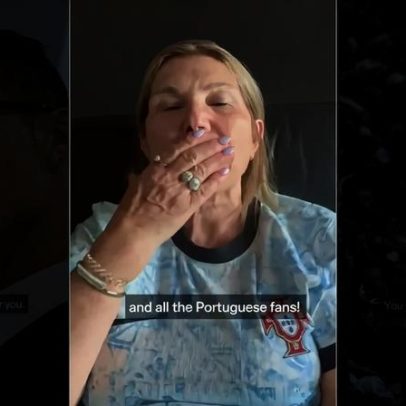 Dolores envia mensagem a Cristiano Ronaldo antes de Portugal vs Colômbia