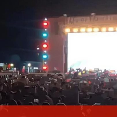 Milhares cantam hino português a plenos pulmões no Terreiro do Paço