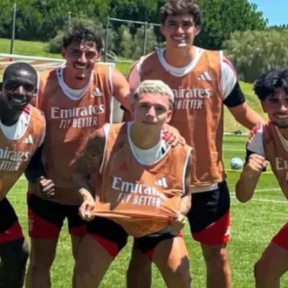 António Silva provoca no treino do Benfica ao girar o disco