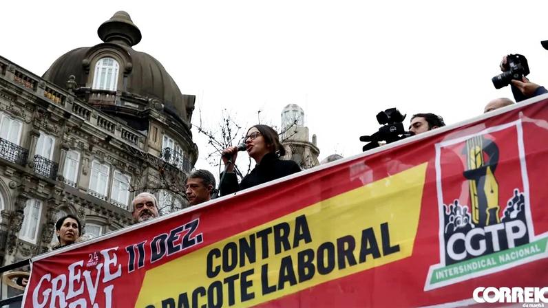 A greve geral convocadao pela CGTP encontrou adesão em vários setores