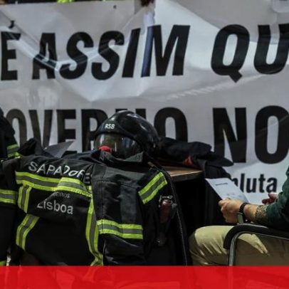 Bombeiros em Lisboa protestam com palhaços após cancelamento de reunião com Governo