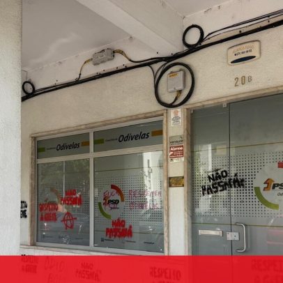 Sede do PSD em Odivelas vandalizada durante a madrugada