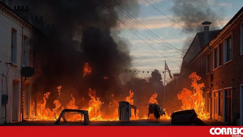 Protestos violentos contra a imigração em Belfast depois de esfaqueamento