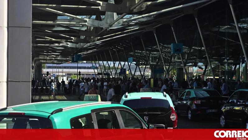 Taxistas no aeroporto de Lisboa impedem fiscalização pela PSP