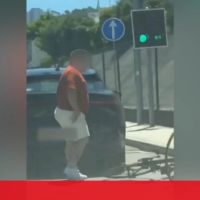 Agressão no trânsito leva condutor a apresentar queixa contra ciclista em Gaia