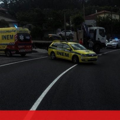 Camião atinge bicicleta em Barcelos; jovem de 23 anos em estado crítico