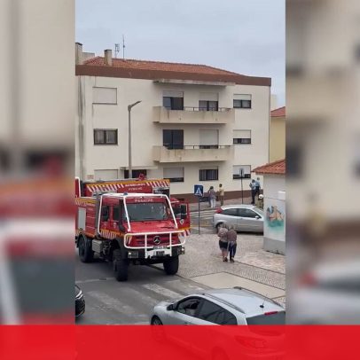 Incêndio na cave de prédio em Peniche fere bombeiro