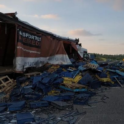 Despiste de camião condiciona trânsito na A29 em Estarreja