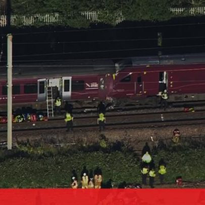 Feridos sobem para 100 após colisão entre dois comboios em Bedford, nove críticos