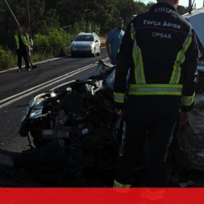 Ferido grave em colisão entre camião e carrinha em Alcochete