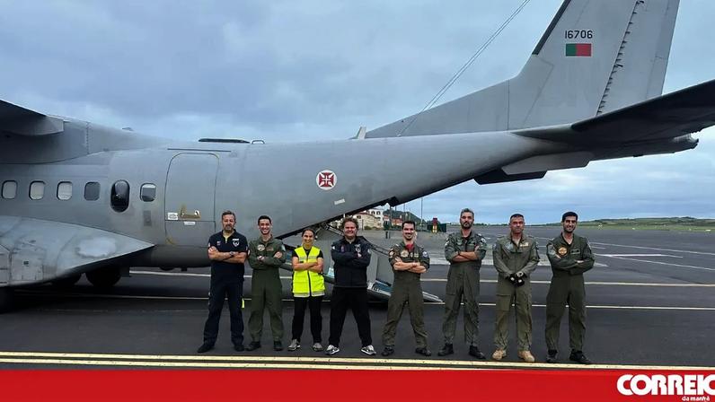 Força Aérea realiza missão inédita transportando seis doentes nos Açores