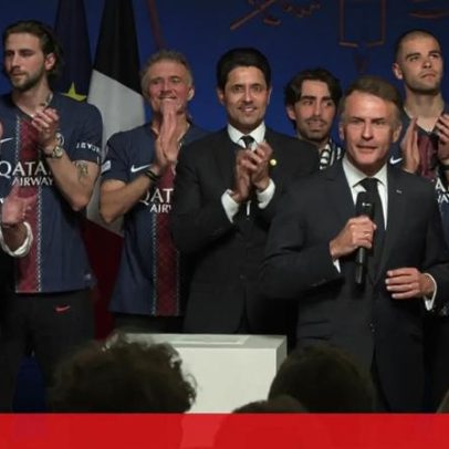 Macron felicita PSG como campeões da Liga dos Campeões em Paris