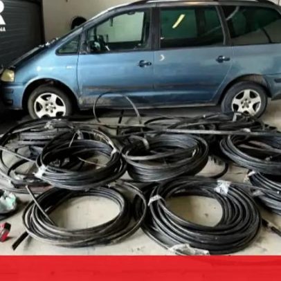 Detidos em flagrante a furtar cabos de cobre em postes em Castelo Branco