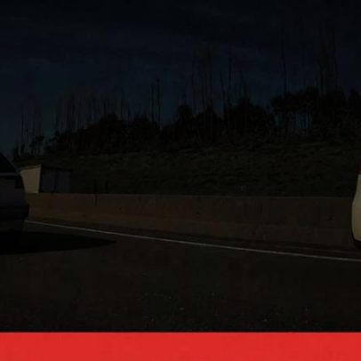Câmaras captam carro em contramão na A25 pouco antes de acidente