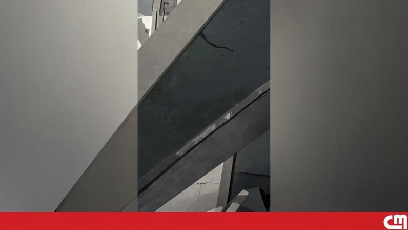 Destruição em hospital em Tiro após ataque aéreo israelita