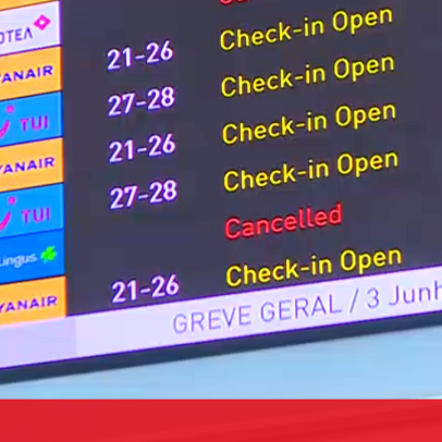 Greve geral cancela dezenas de voos no Aeroporto de Lisboa