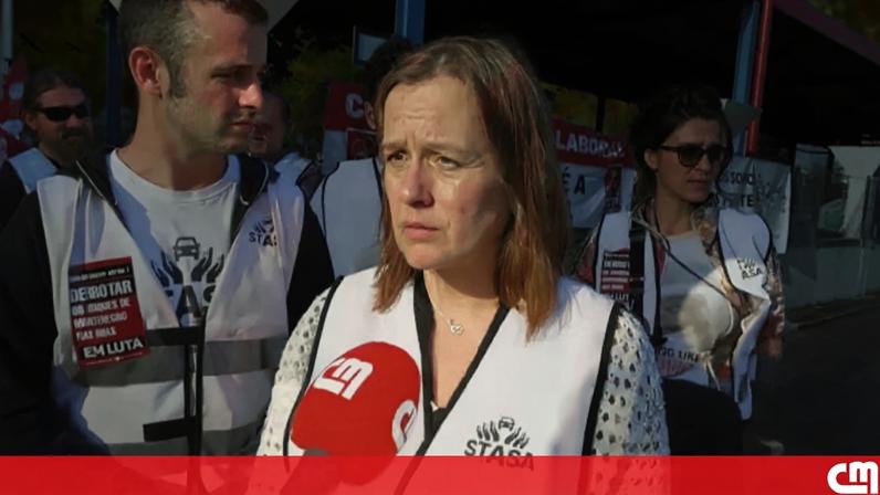 Funcionários da Autoeuropa protestam contra pacote laboral durante greve geral