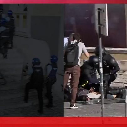 Confrontos junto à Assembleia da República, relatados pela CMTV