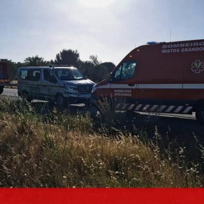 Despiste deixa três feridos no IC33 em Grândola