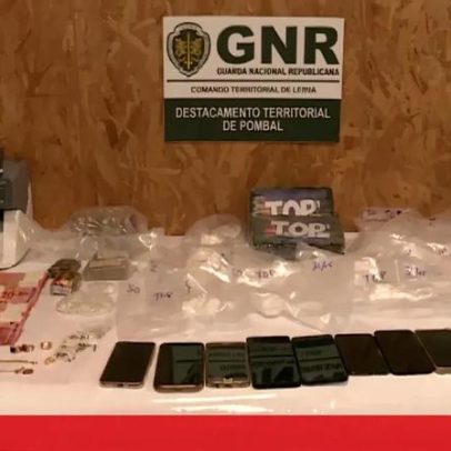 GNR detém quatro suspeitos na posse de 20 mil doses de cocaína e haxixe