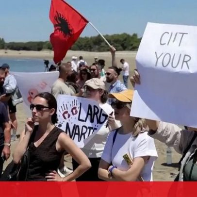 Manifestantes contestam projeto milionário na Albânia ligado a Jared Kushner