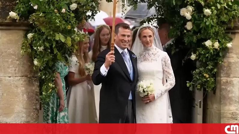 Família real britânica reunida para casamento de Peter Phillips