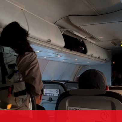 Passageiros pedem para abandonar o voo após alerta de ataque do Irão em Telavive