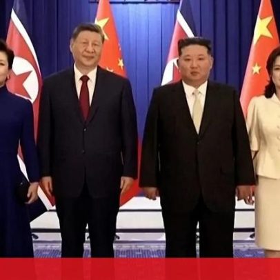Kim Jong-un recebe Xi Jinping em Pyongyang com banquete e espetáculo