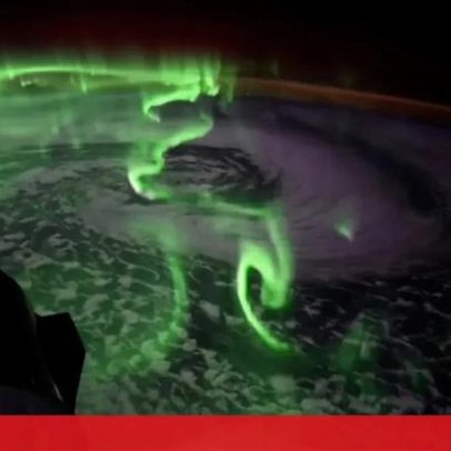 Astronauta da NASA filma dança da aurora austral a partir do espaço