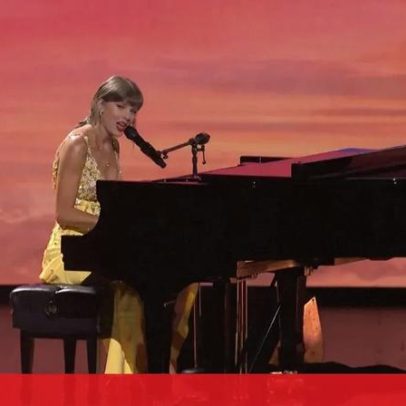 Taylor Swift atua na anteestreia de Toy Story 5 e surpreende fãs