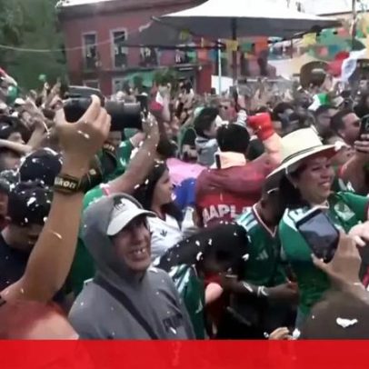Garibaldi celebra segundo golo do México na estreia contra a África do Sul