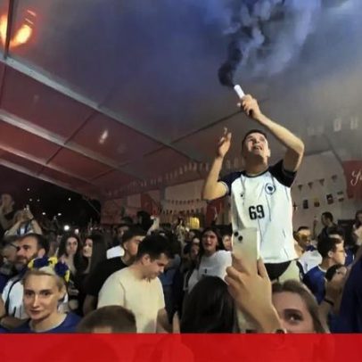 Festa em Sarajevo após empate da Bósnia na estreia no Mundial