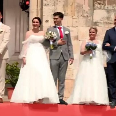 Casais cumprem tradição de Santo António em celebração ao amor